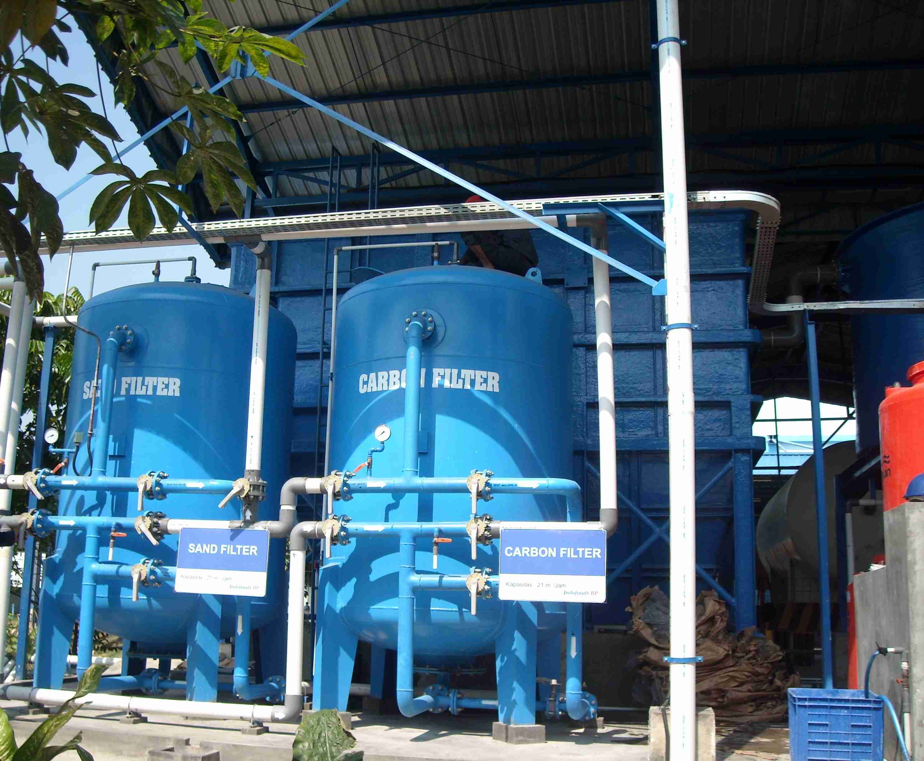 Sand filter machine for water treatment plant in Indonesia