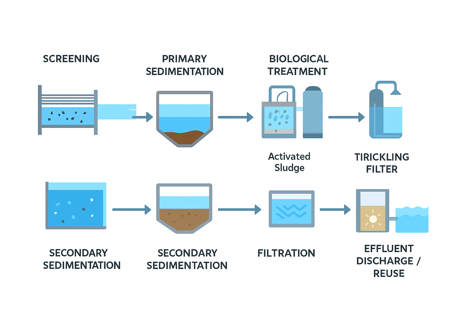 Tahapan wastewater treatment plant